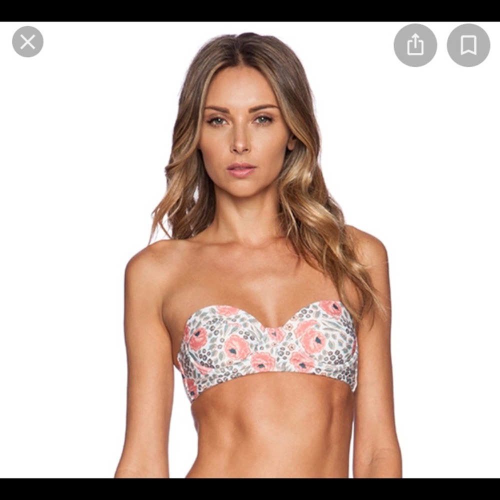 Stone Cold Fox Floral Bikini Top
